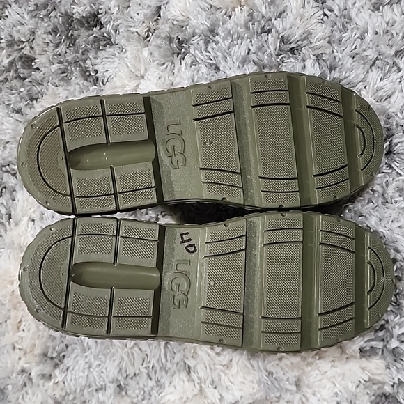 UGG SHOES OLIVE DRIZLITA WATERPROOF RUBBER WOOL RAIN BOOTS, WOMEN US 8 - Picture 7 of 11